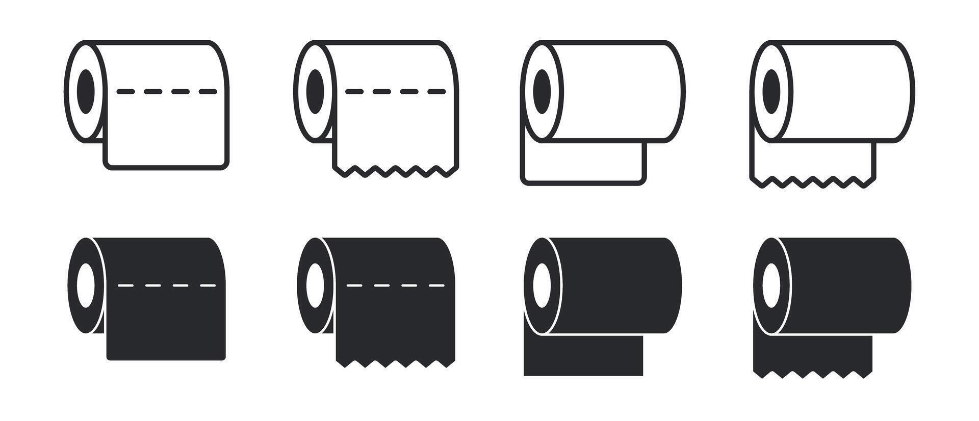 toilet paper, tissue roll, toiletries icon, bathroom symbol vector