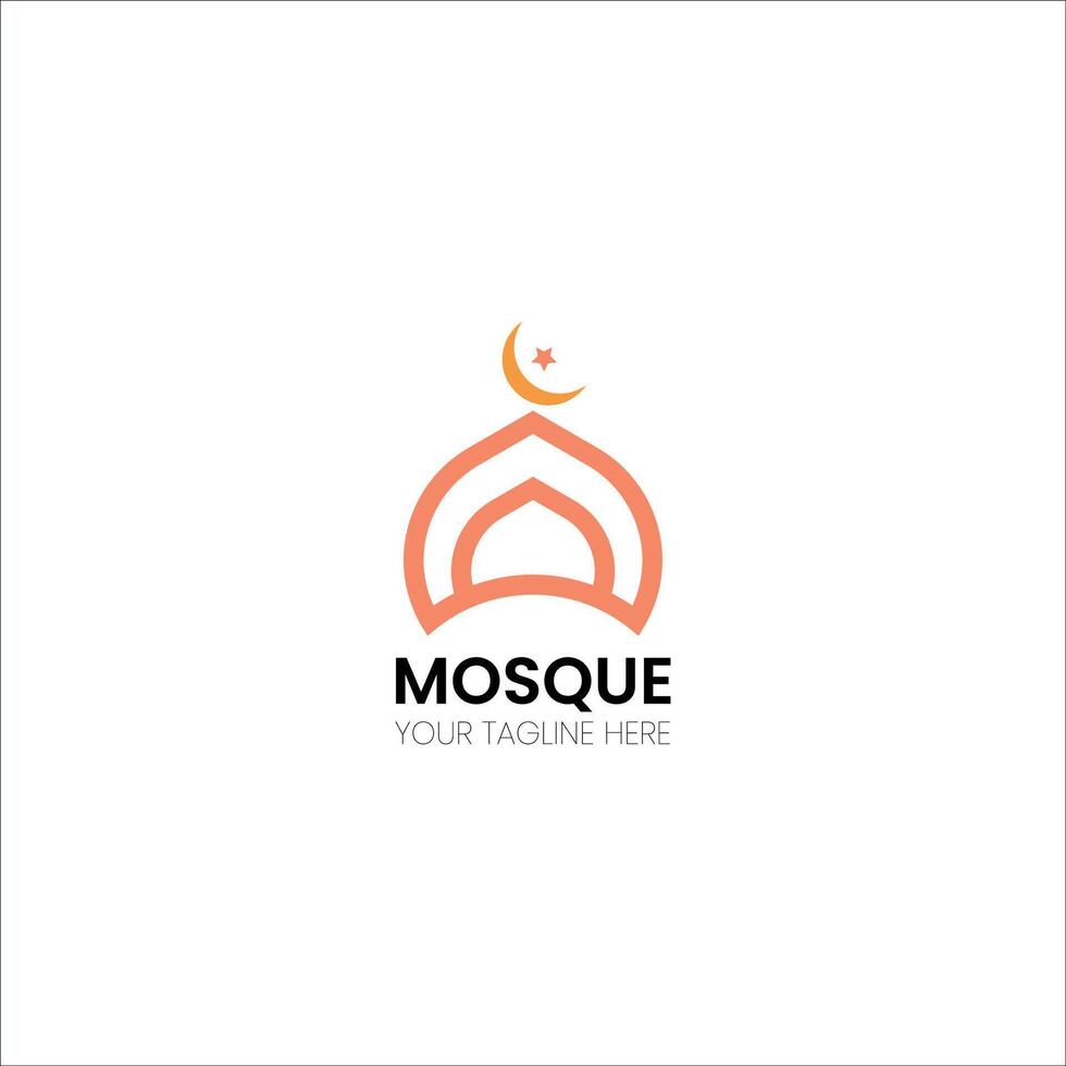 Vector Islamic mosque logos design