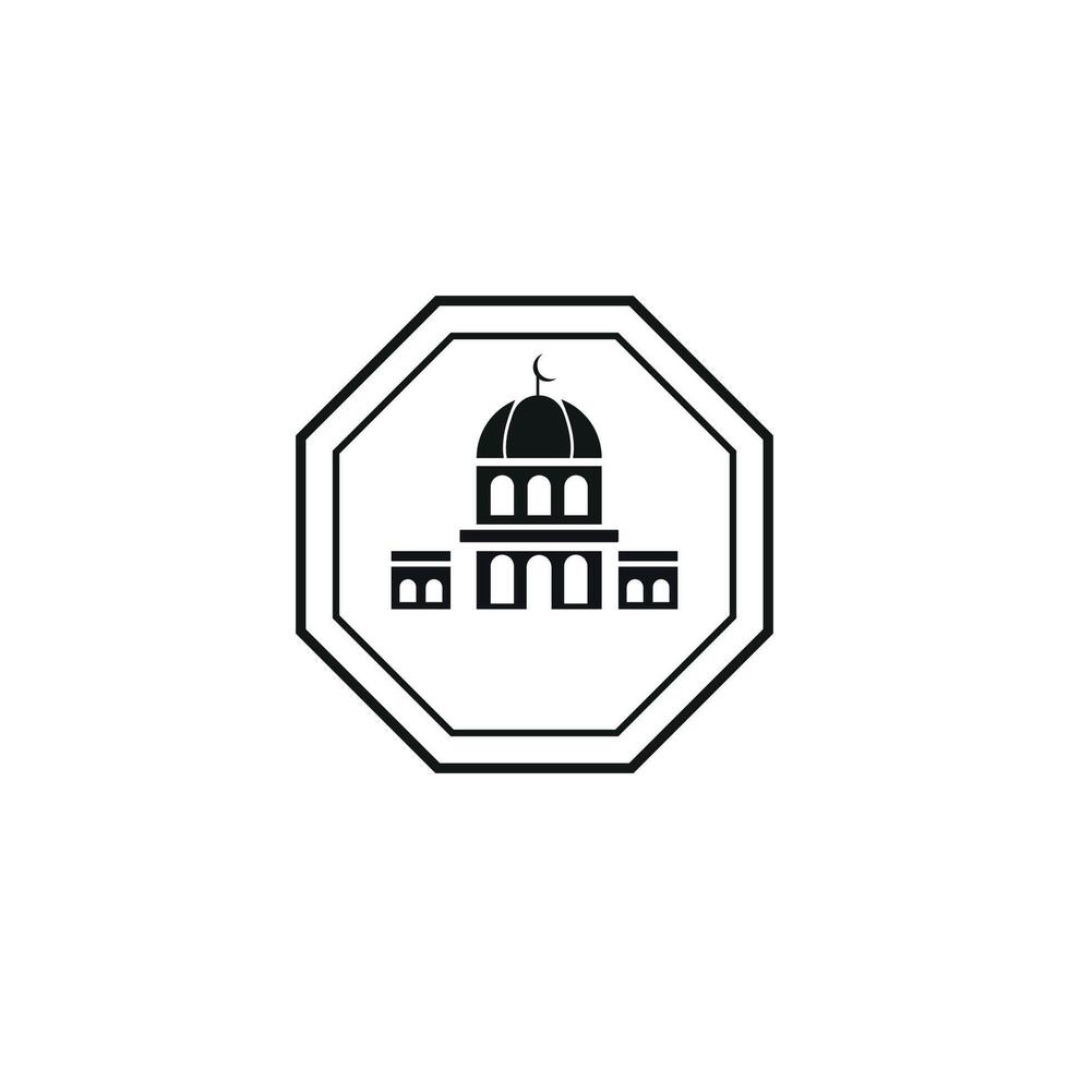 Vector Islamic mosque logos design