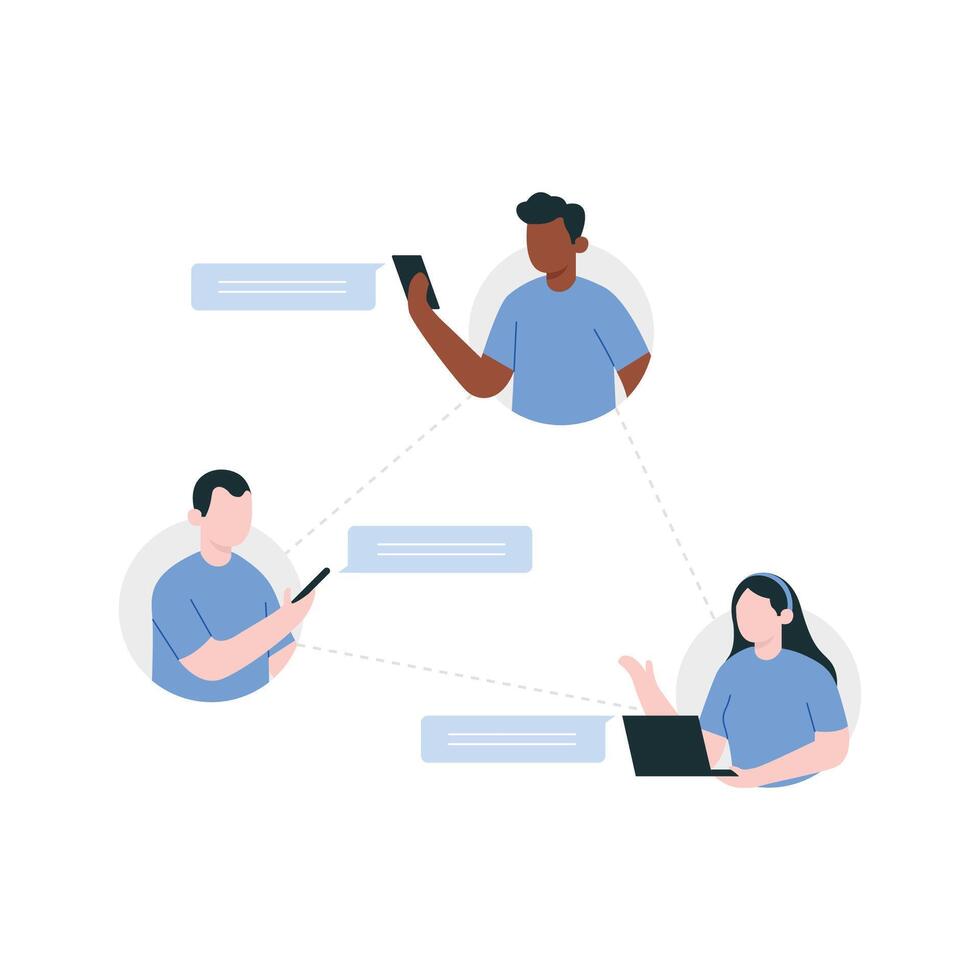 networking illustration concept vector