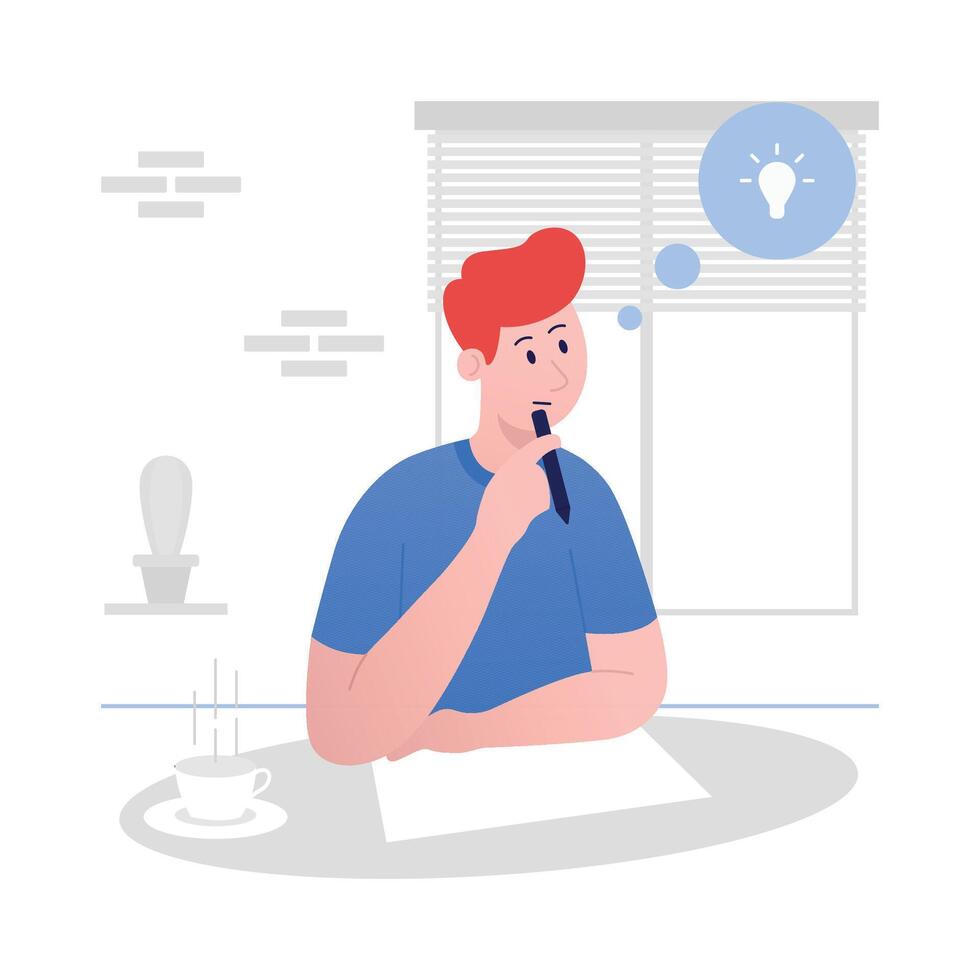 design thinking process illustration concept vector