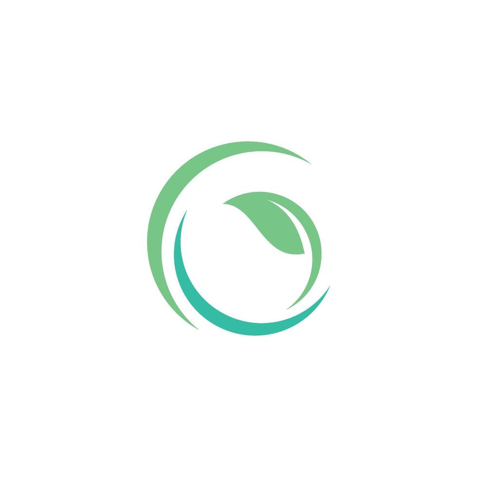 Green Leaf Letter G Logo Vector