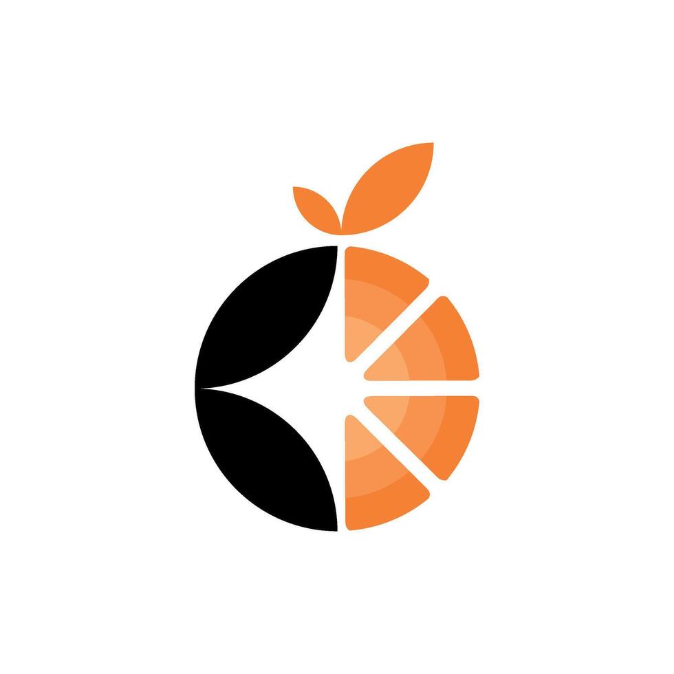 Logo Black Orange Letter BO initial vector