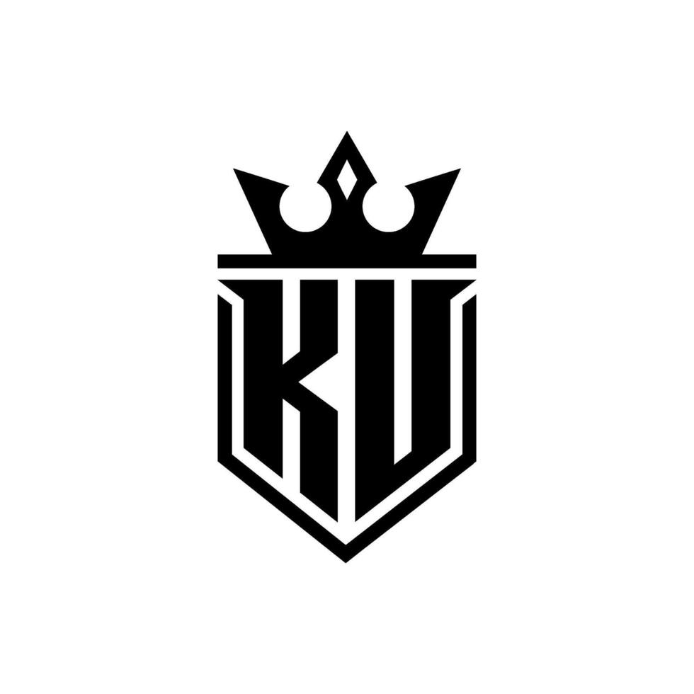 Reino letra kv logo vector