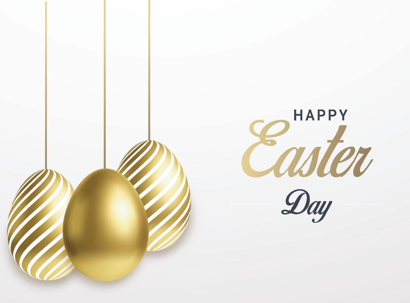 happy easter day event easter egg christian festival illustration template vector