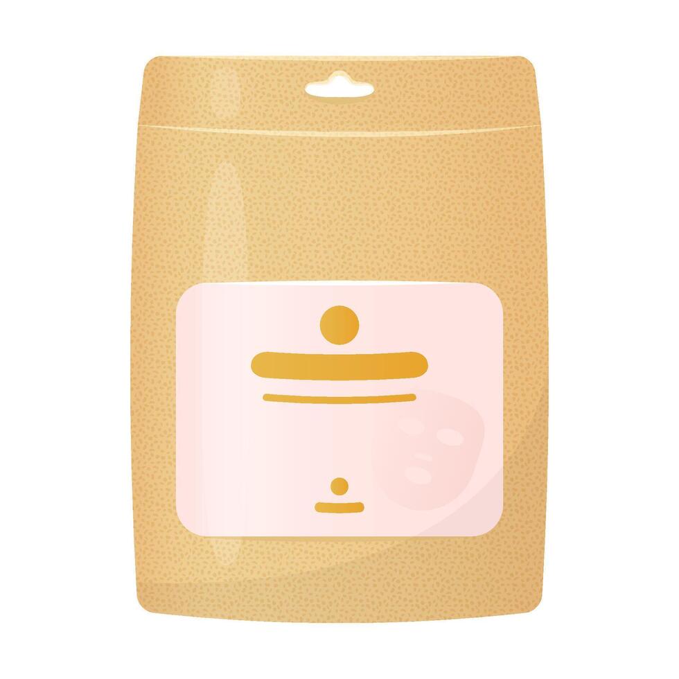 Face Sheet Mask Bag Package vector