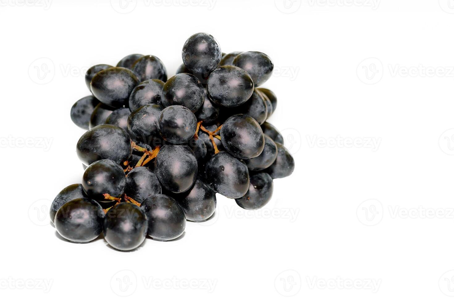 Isolated ripe dessert bunch of grapes on clean white space photo