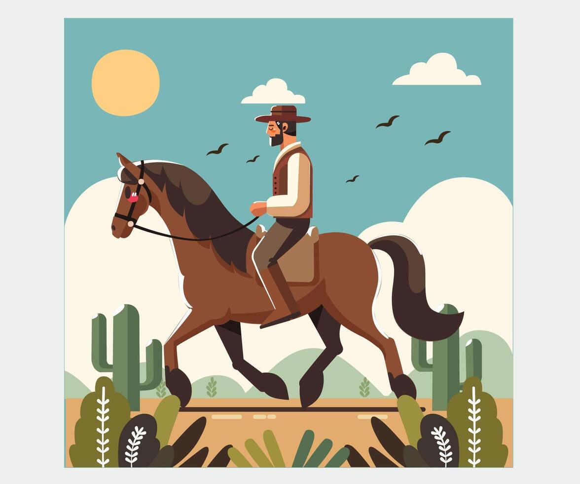 Hand Drawn Kentucky Derby Illustration vector