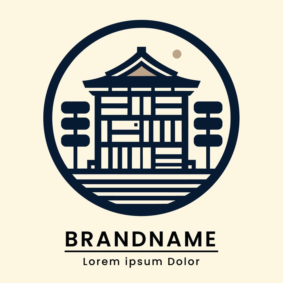 library building logo with bookshelf theme modern and classic vector