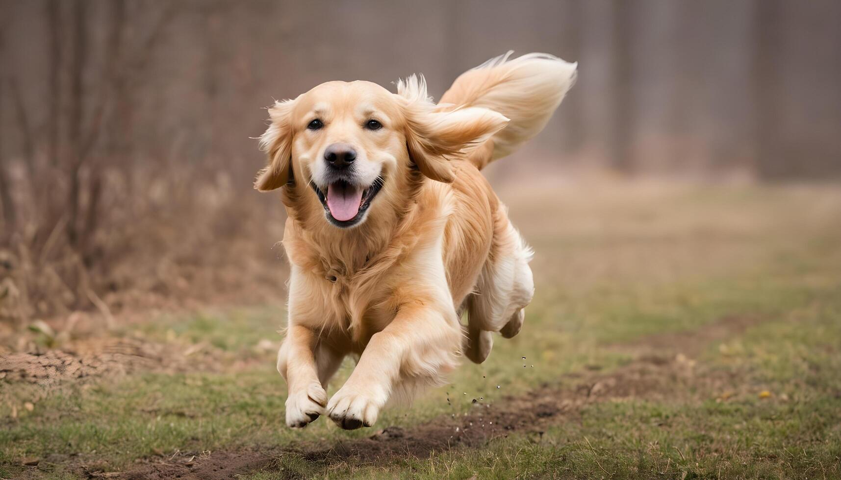 ai generado dorado perro perdiguero, perro fotografía, mascota animal foto