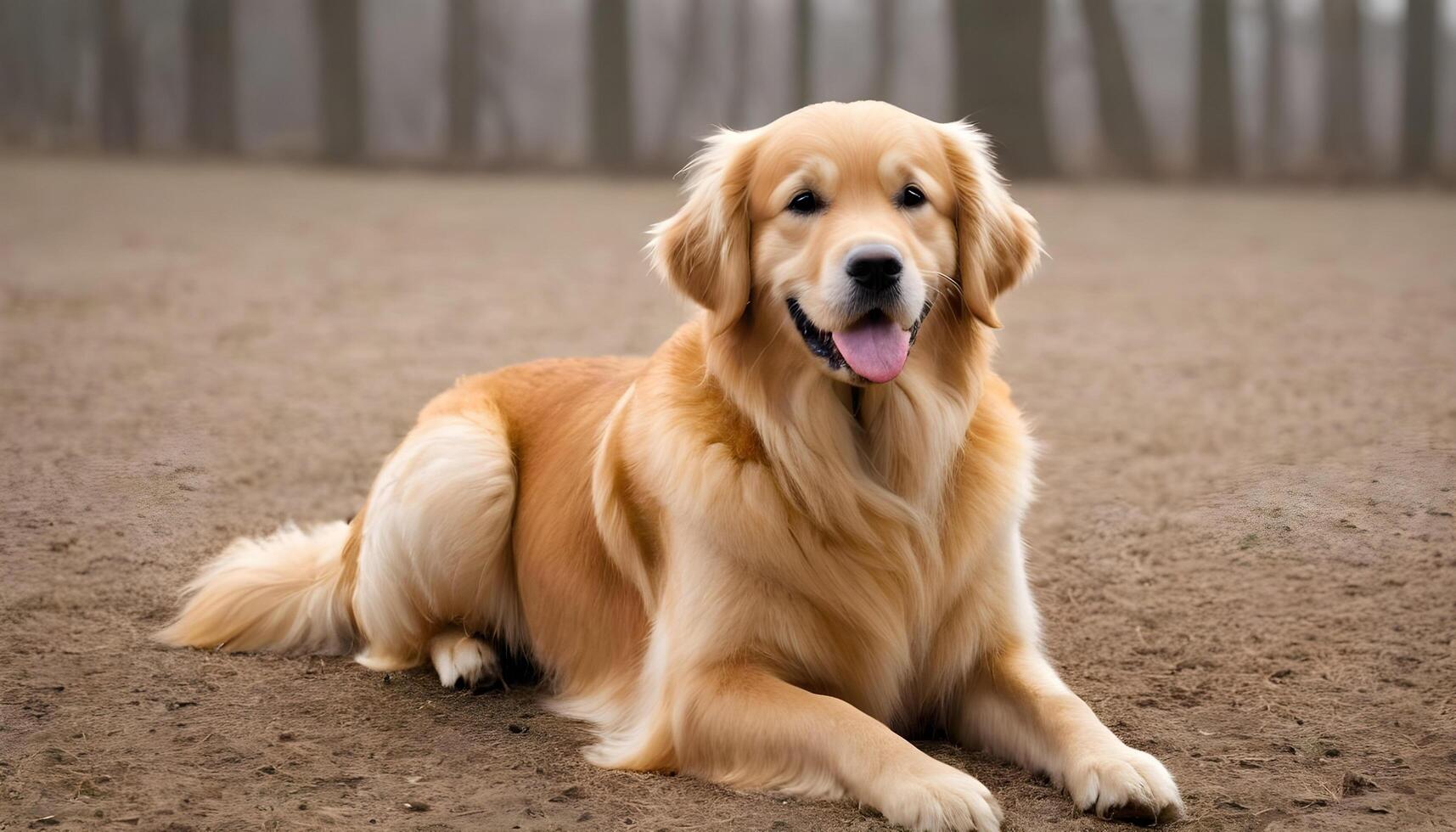 ai generado dorado perro perdiguero, perro fotografía, mascota animal foto