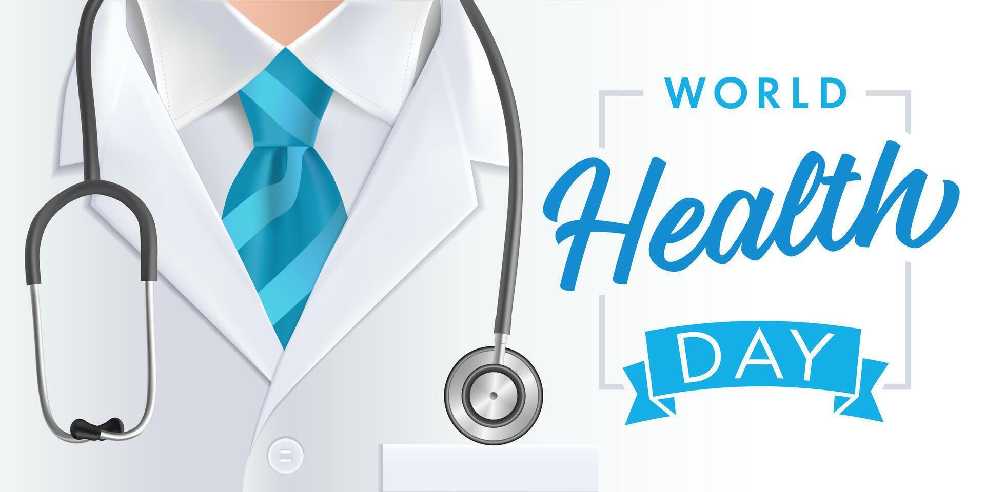 World Health Day network timeline poster vector