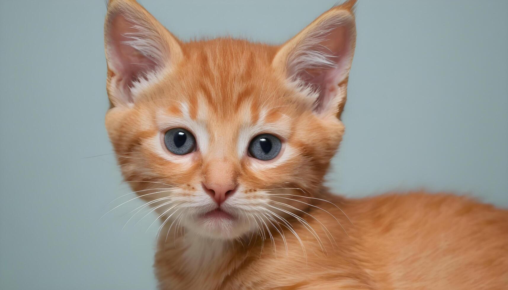 AI generated Cute little red kitten photography,Cat Photography photo