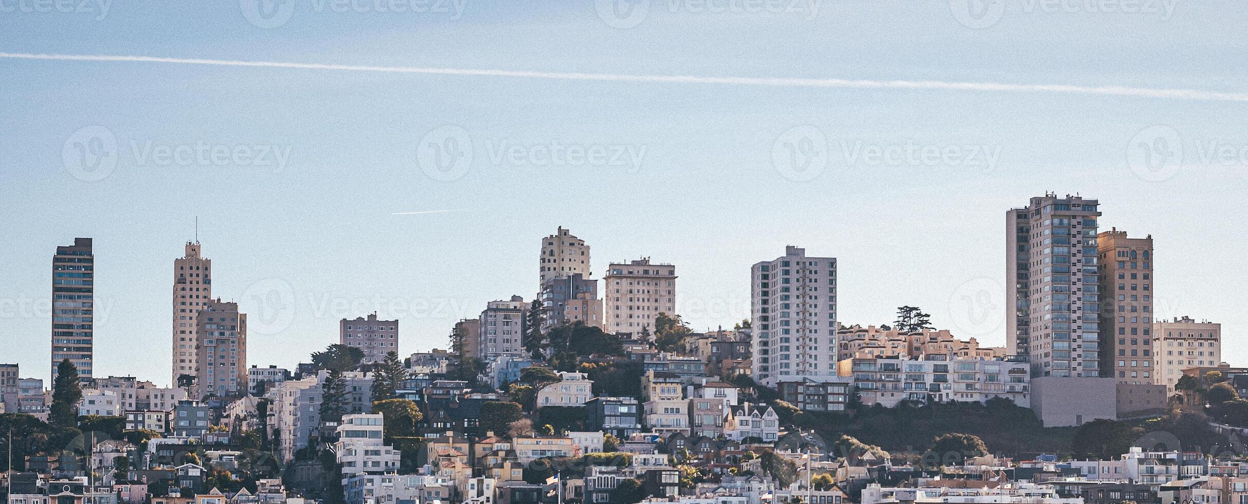 San Francisco Downtown. Skyline from the sea photo