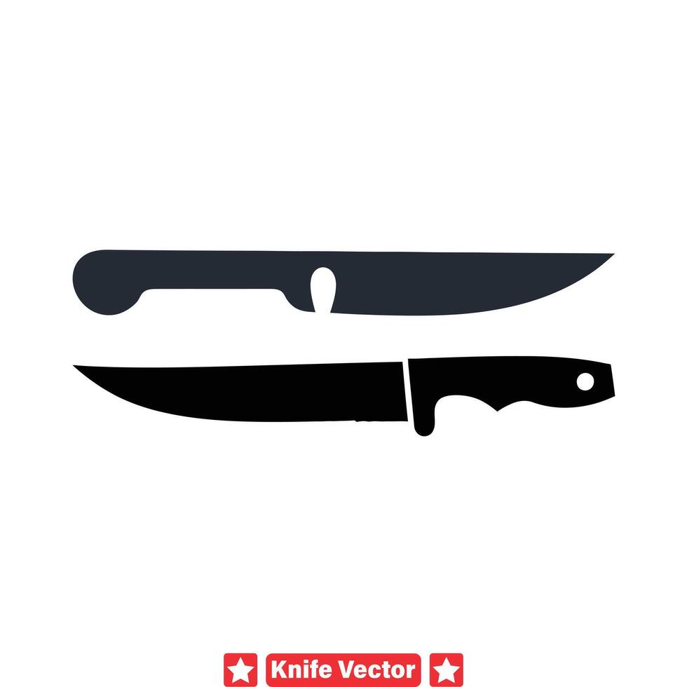 precisión hecho a mano cuchillo vector conjunto esencial herramientas para cada creativo proyecto