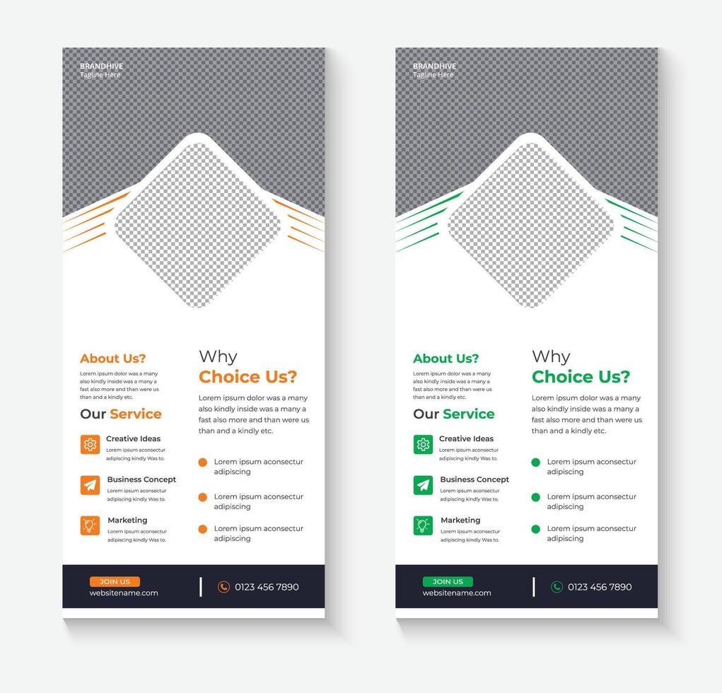 Rack Card Design vector