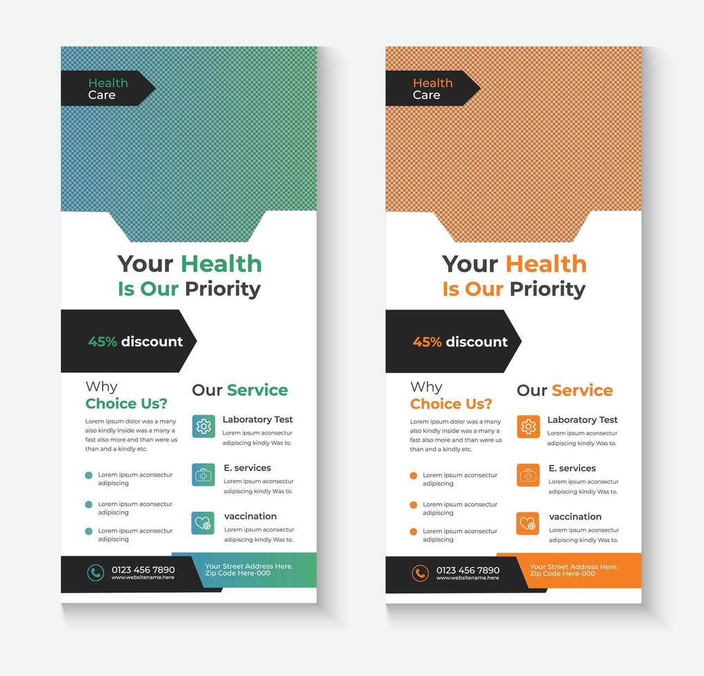 rack card design vector