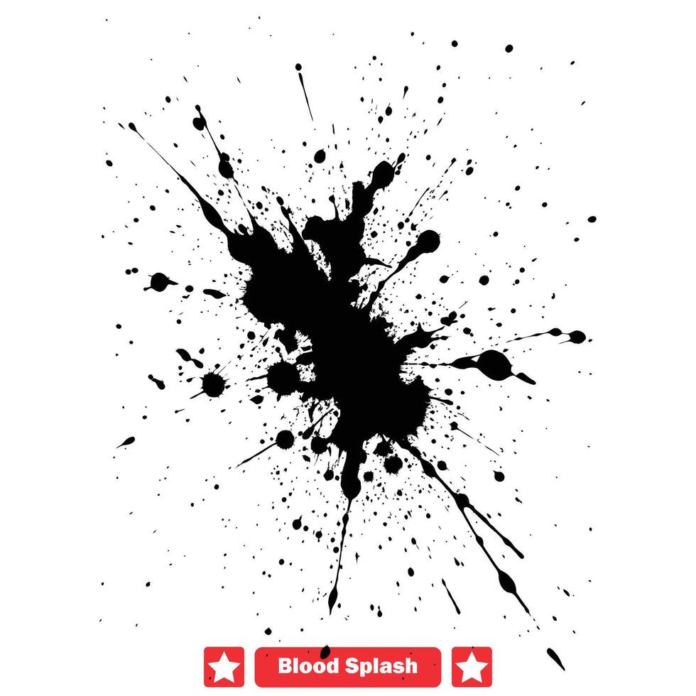 Crimson Canvas Expressive Blood Splash Vector Art Selection