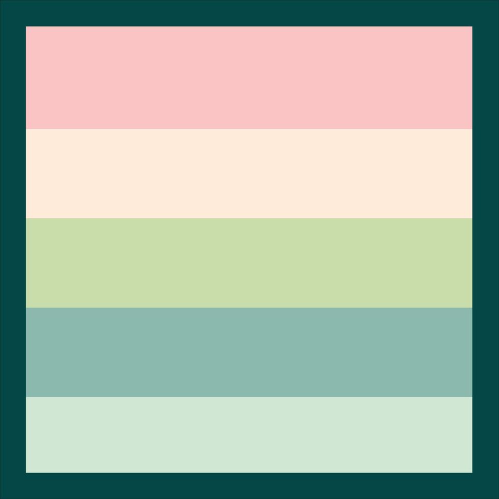 a square with a green, pink and blue background vector
