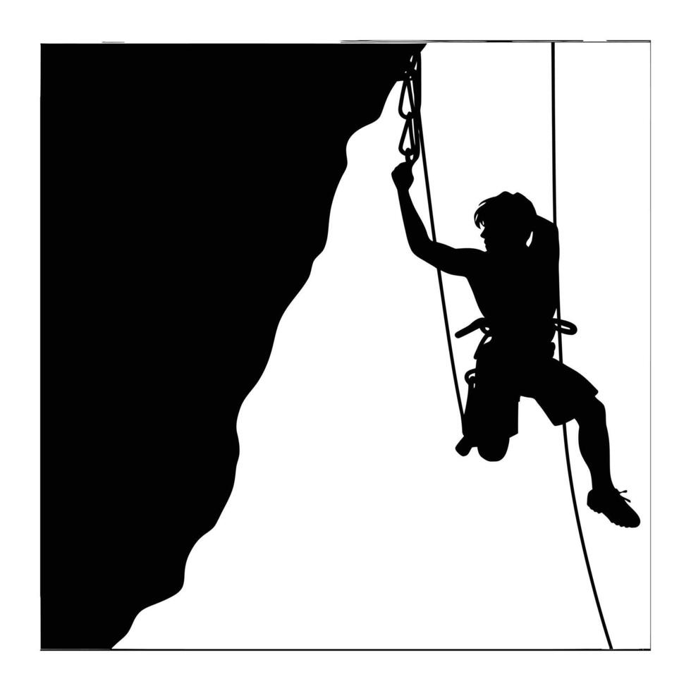 Scaling Heights Dynamic Climber Vector Set for Thrilling Artwork