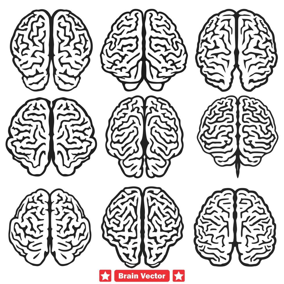 ai generado consciente de manifestaciones exhaustivo cerebro silueta haz para neurología estudios y cerebro salud guías vector