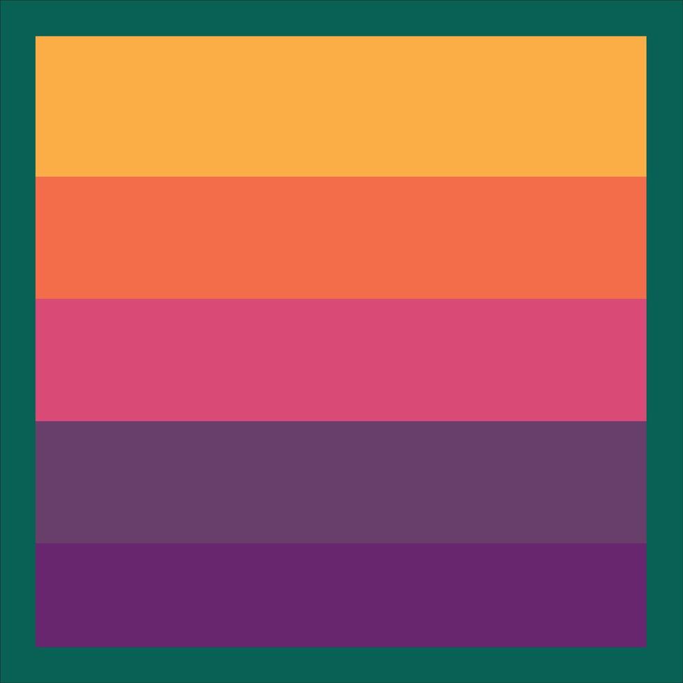 a square with a colorful stripe pattern vector