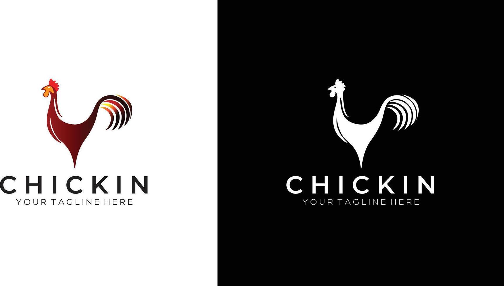 Chicken Logo Design Template, Vector Illustration