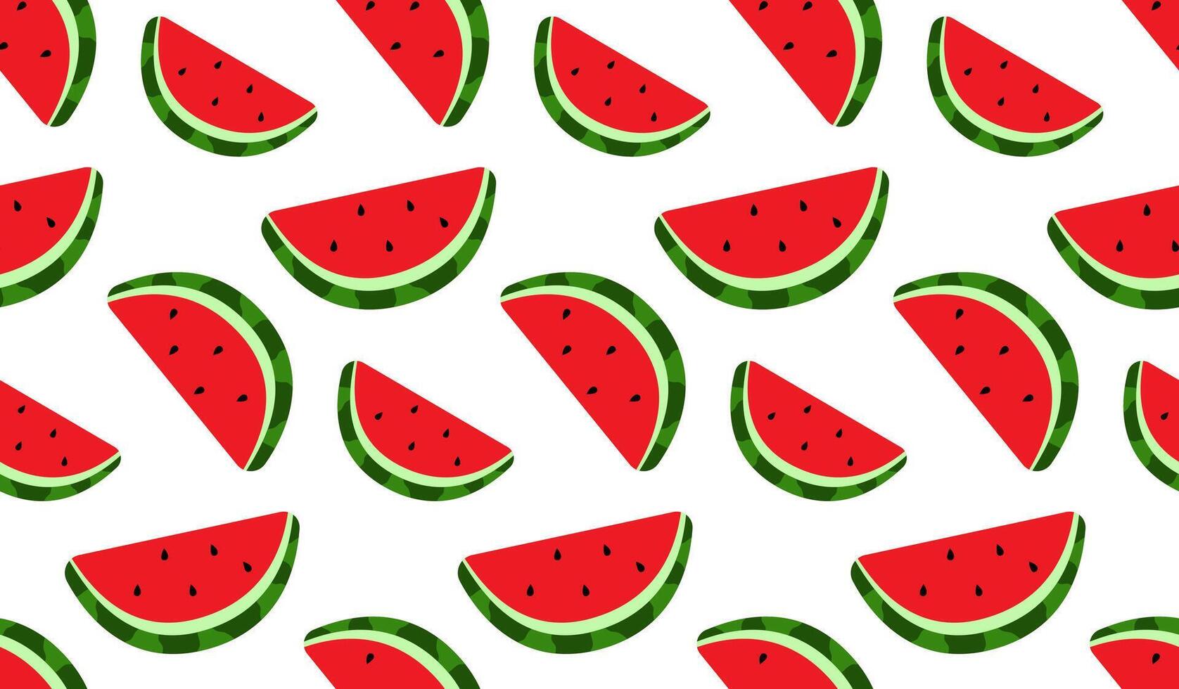 Watermelon Slice Pattern. Cute Summer Pattern. Watermelon Vector Background