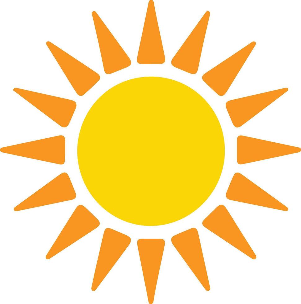 Sun vector symbol icon design. Sunlight illustration isolated on white background.