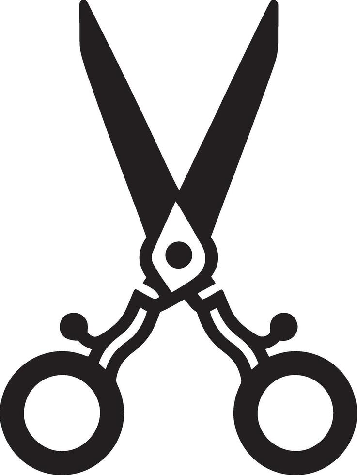 Scissors vector icon illustration flat style on white background. Unique illustration of sewing scissors vector icon for web.