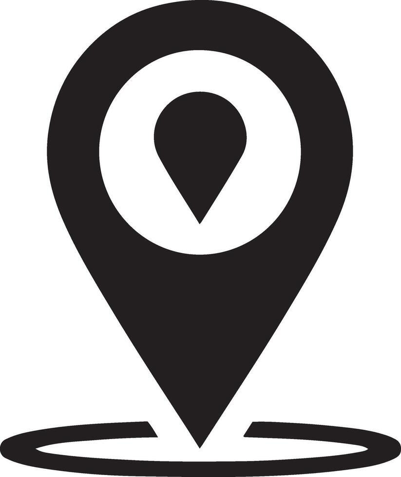 Map pin place marker Vector icon design on white background. GPS location Map pointer symbol.