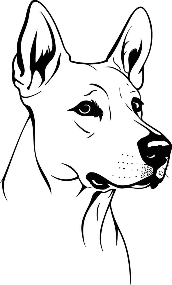 portrait of a dog, humans friend dog, athlete dog, muscle dog, brown doggy, dog breed vector