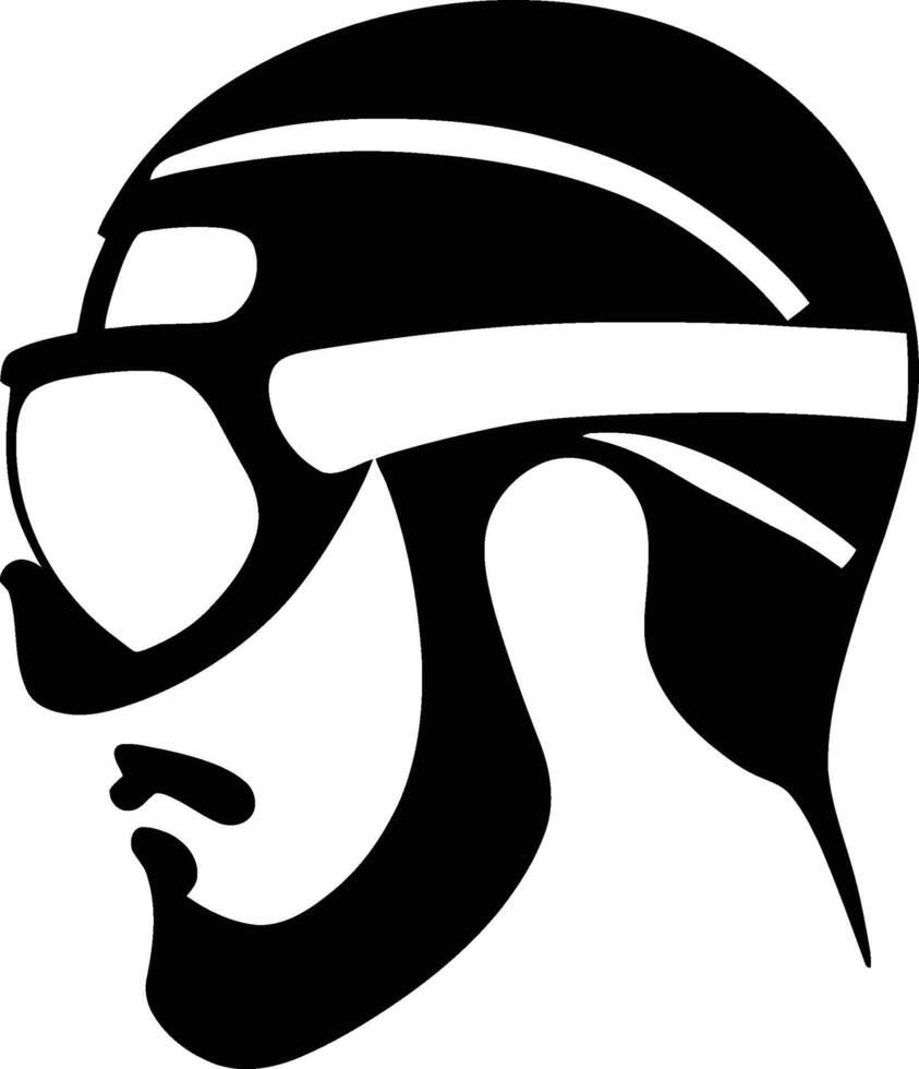 swimmer wearing goggles, swimming athlete, olympic swim contest, bearded man swimmer vector