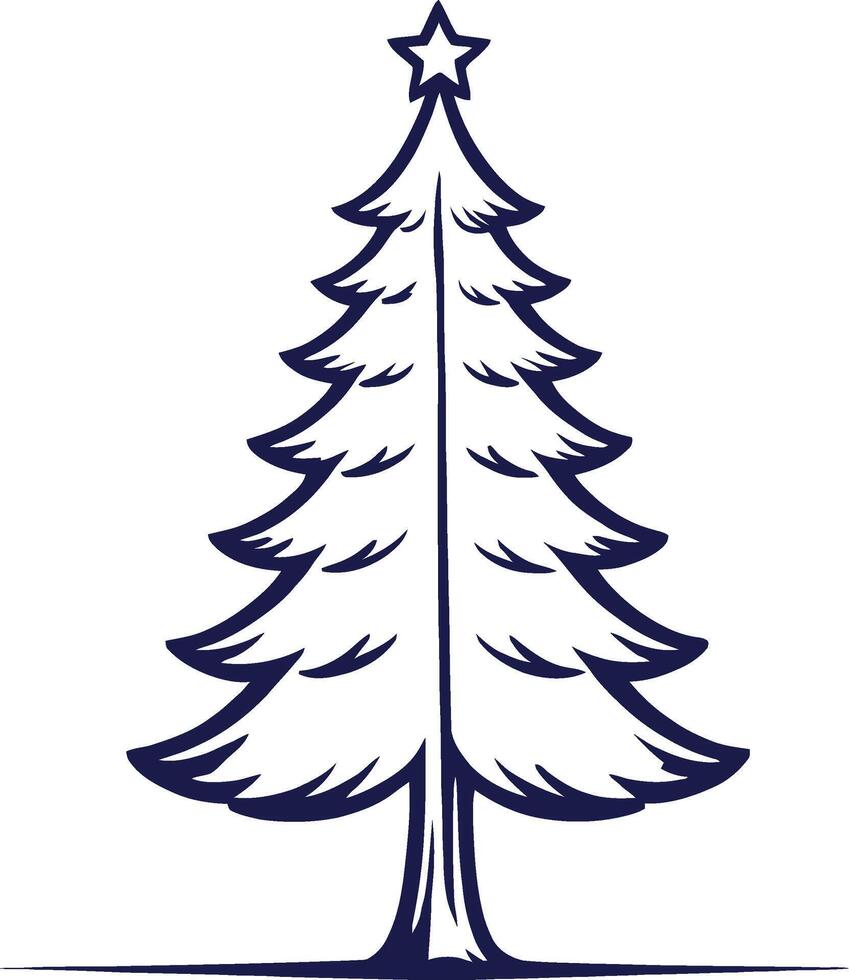 pino árbol, fiesta árbol, Navidad decoración árbol vector