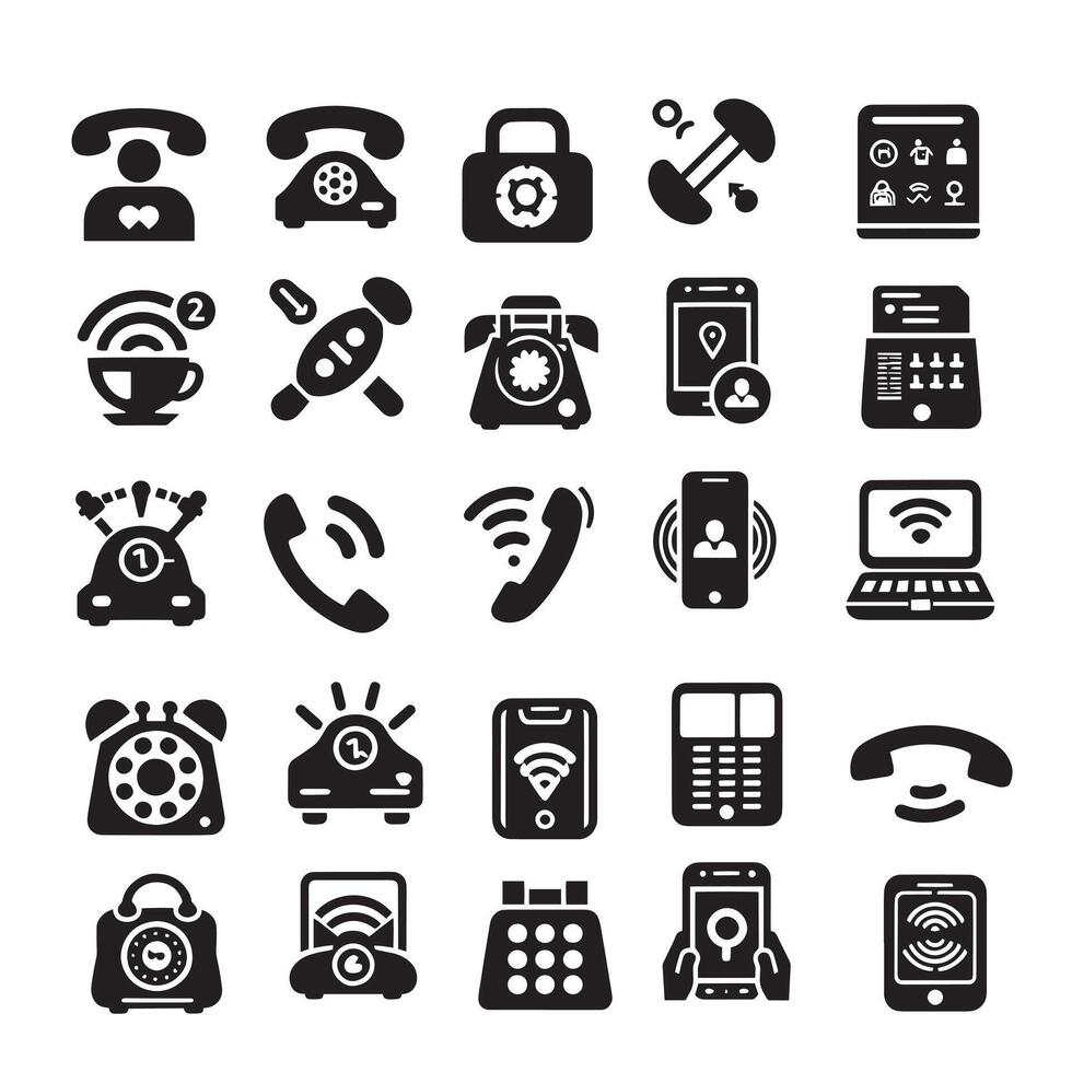 FREE CALL ICONS SET VECTOR