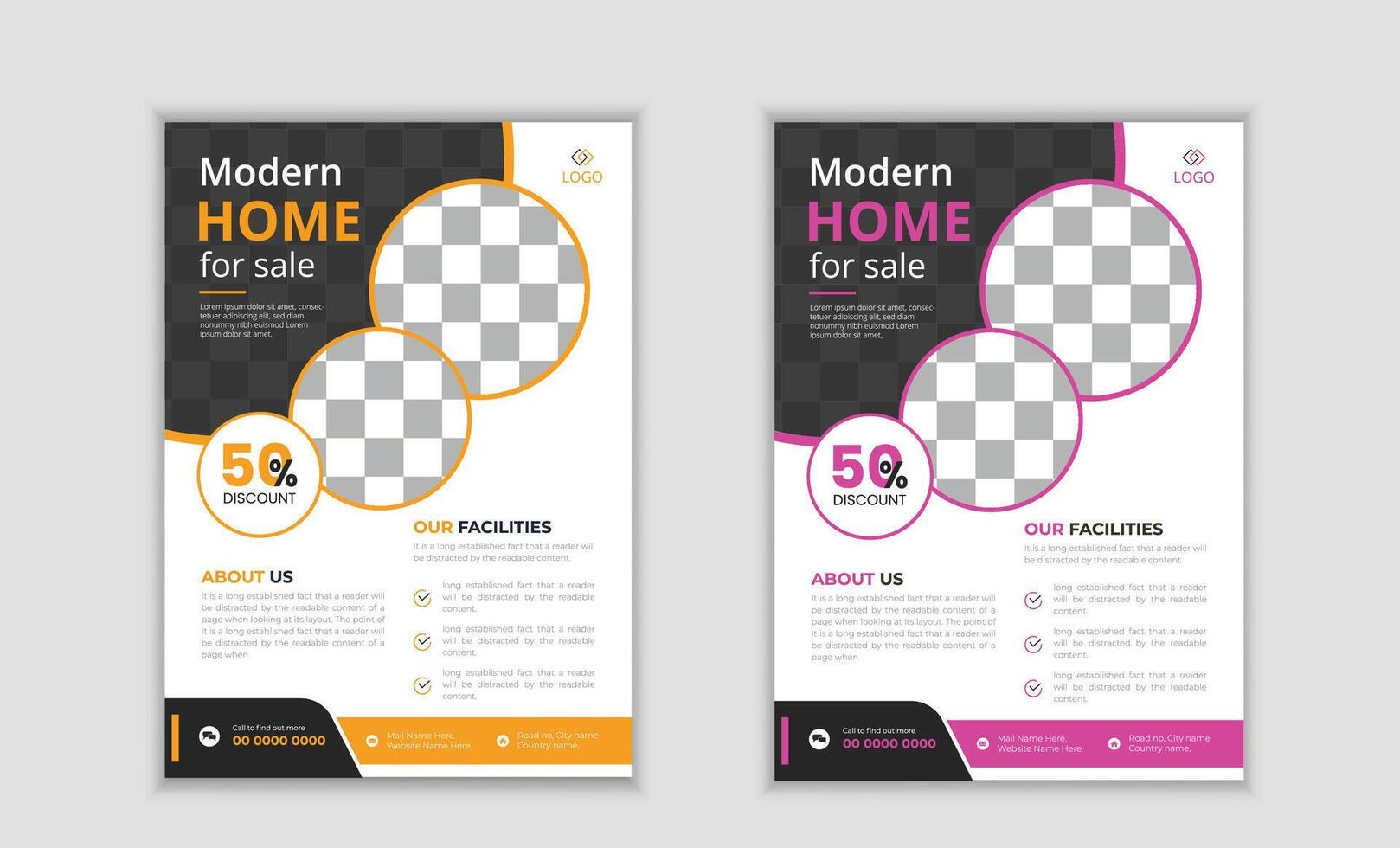 Corporate business flyer template. vector