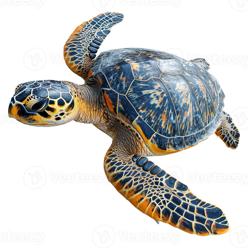 AI generated Turtle isolated on transparent background png