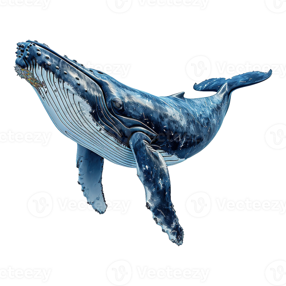 AI generated Whale isolated on transparent background png