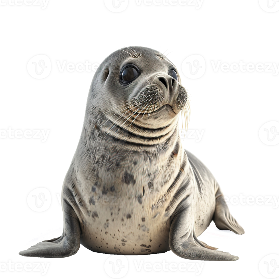 AI generated Seal isolated on transparent background png
