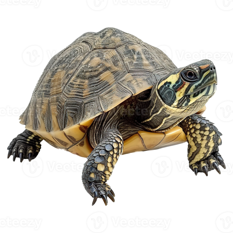 AI generated Turtle isolated on transparent background png