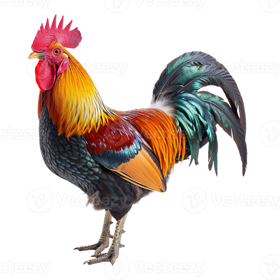 AI generated Rooster isolated on transparent background png