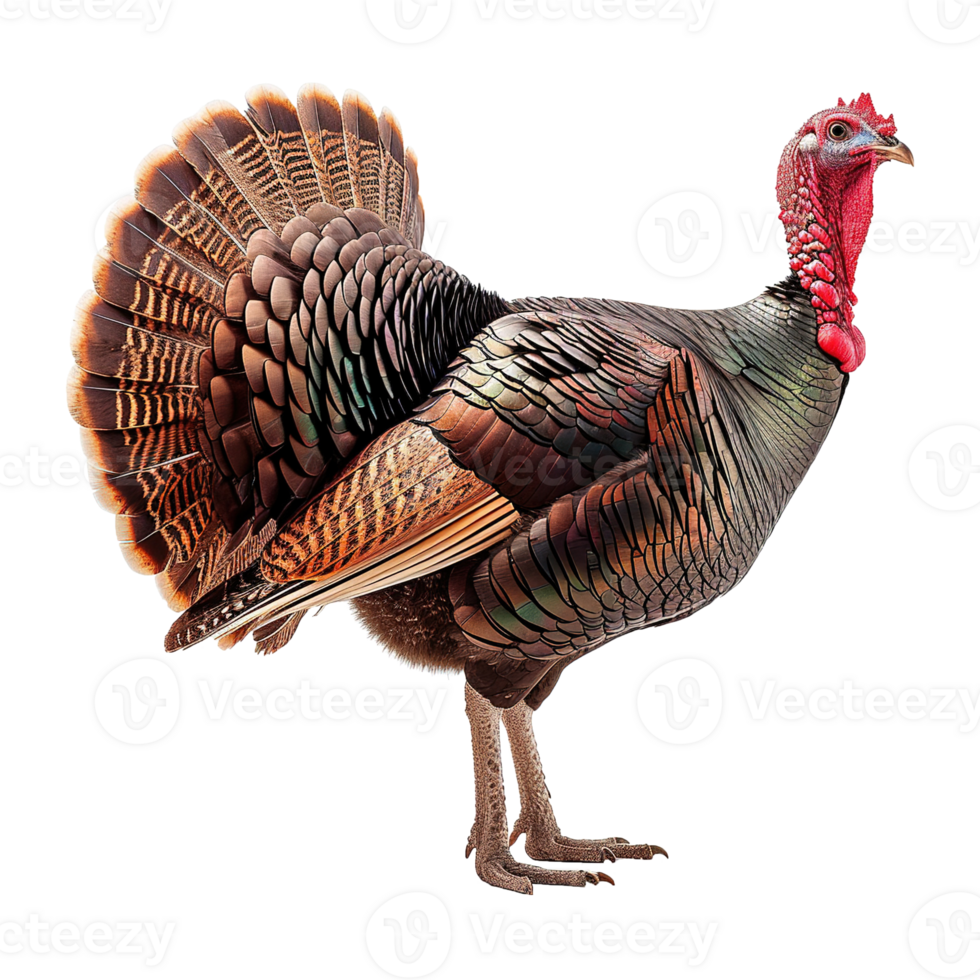AI generated Turkey isolated on transparent background png