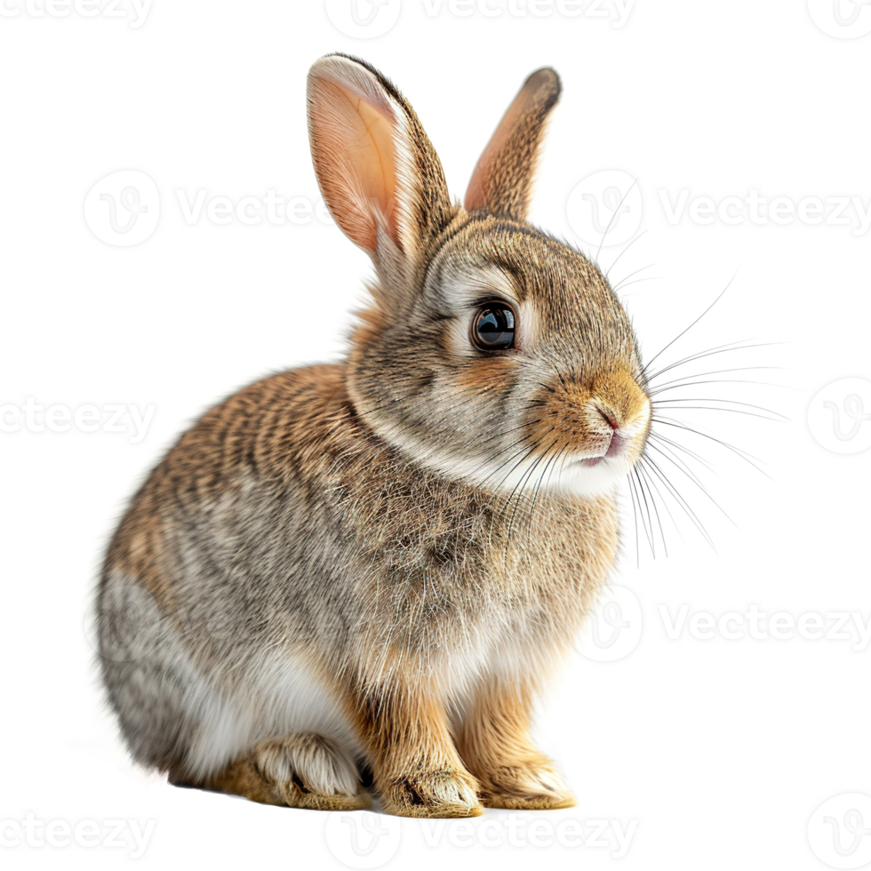 AI generated Cute rabbit isolated on transparent background png