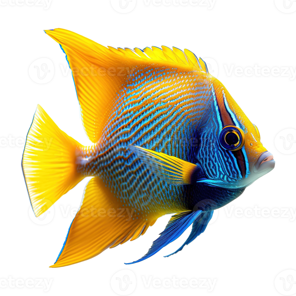 AI generated Tropical fish isolated on transparent background png