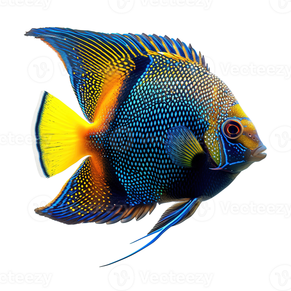 AI generated Tropical fish isolated on transparent background png