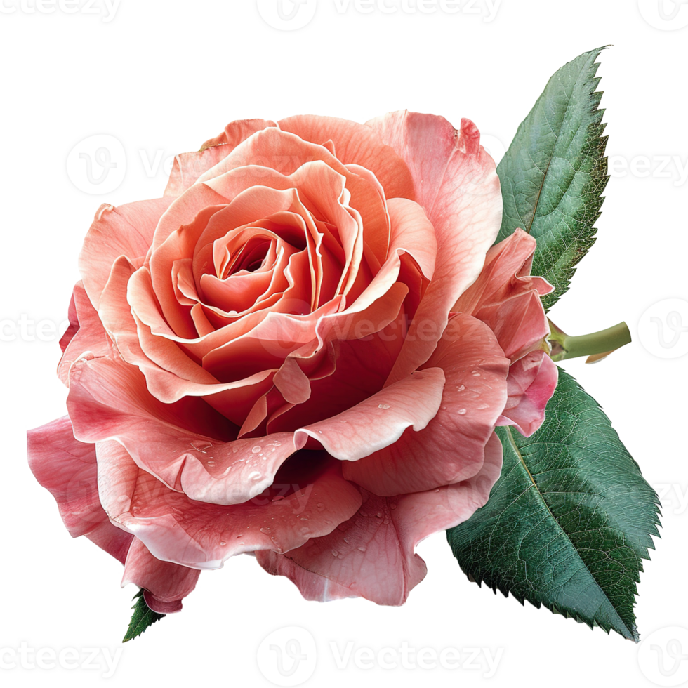 AI generated Rose flower isolated on transparent background png