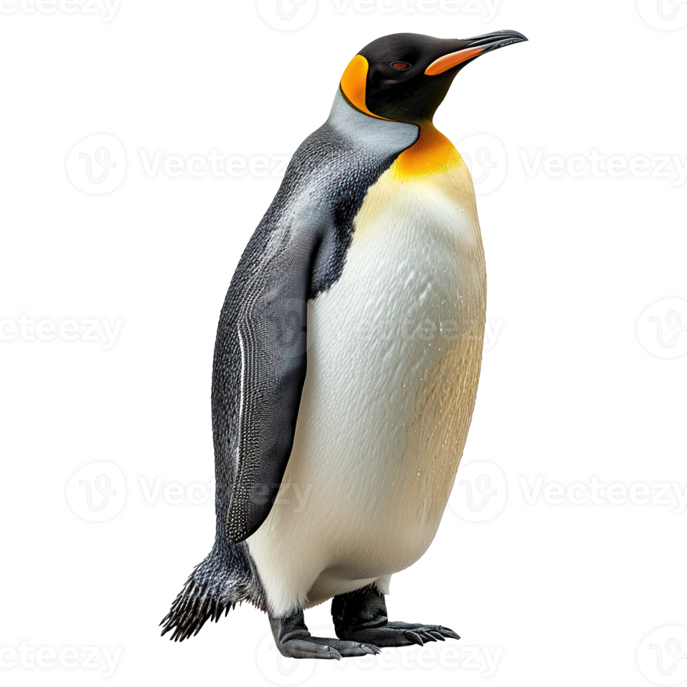 ai genererad pingvin isolerat på transparent bakgrund png