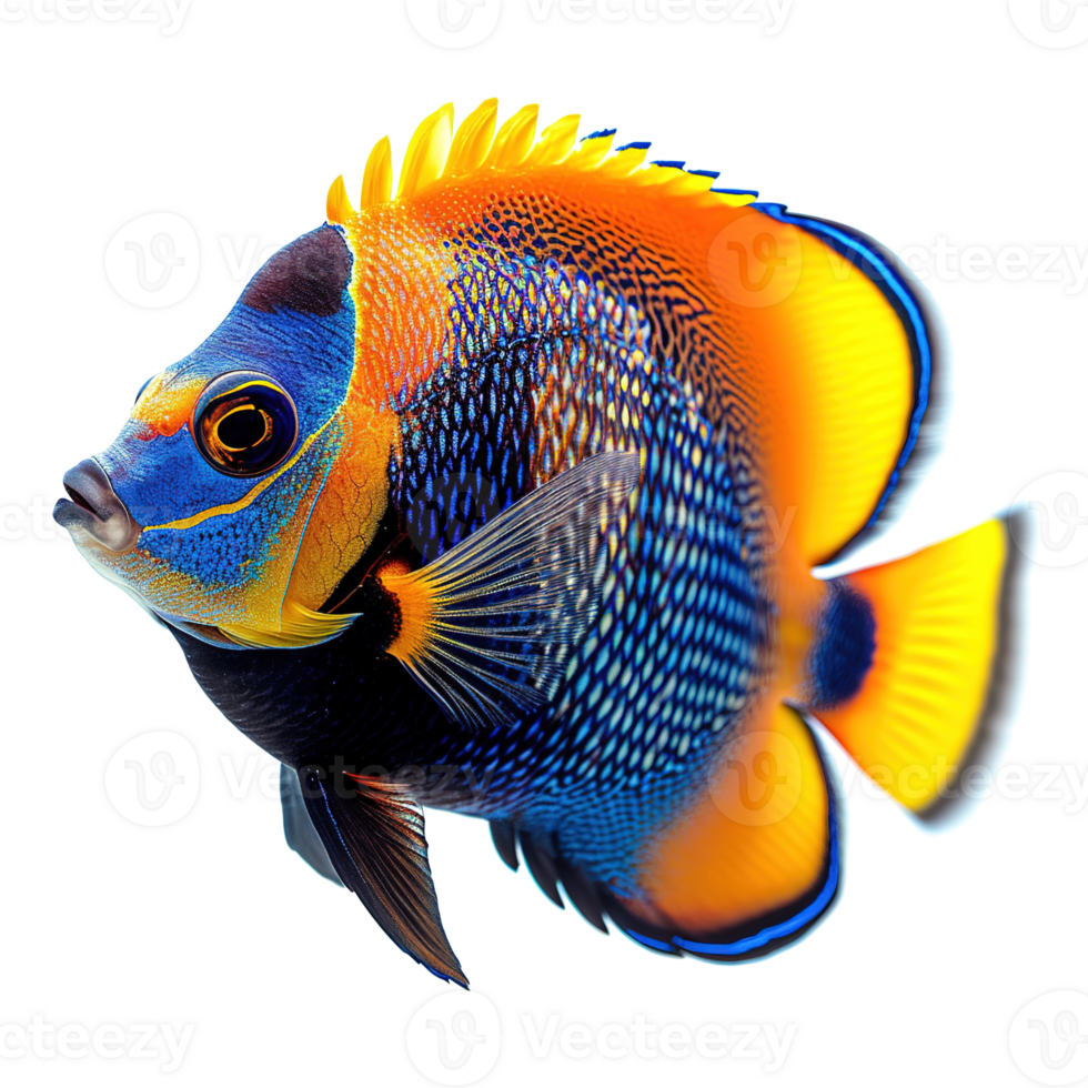 AI generated Tropical fish isolated on transparent background png