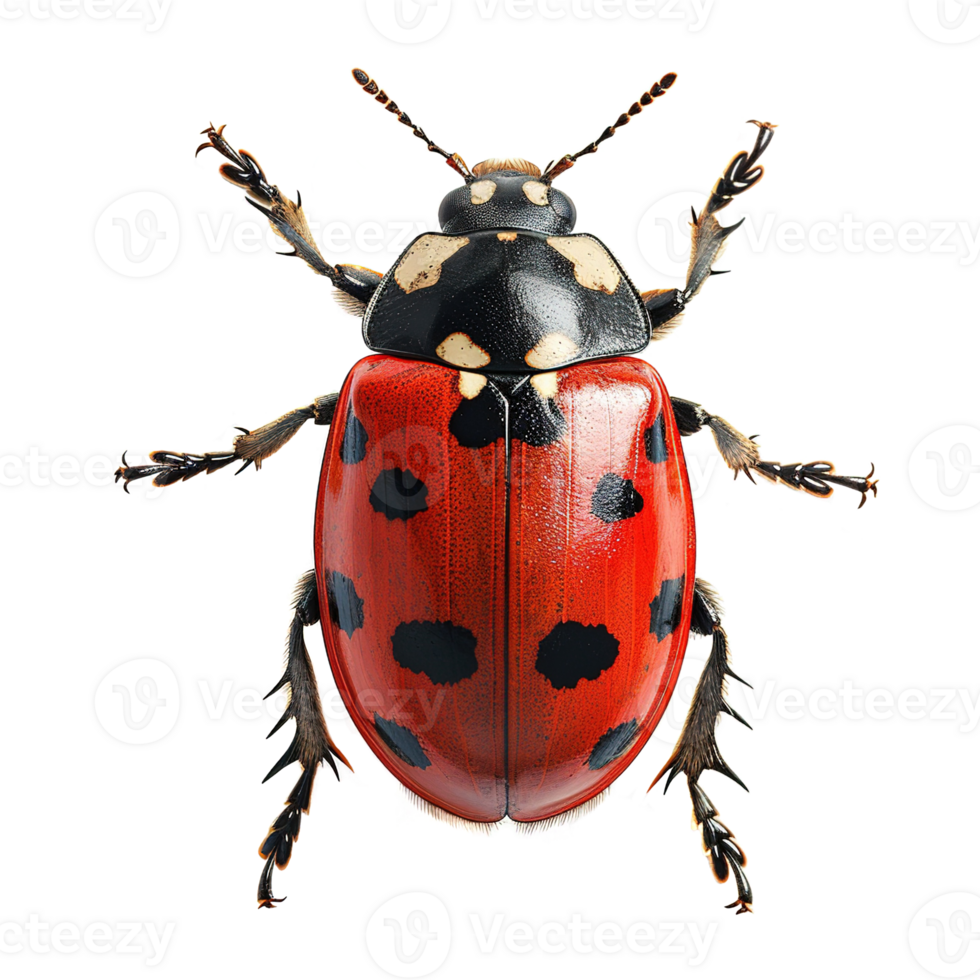 AI generated Ladybug isolated on transparent background png