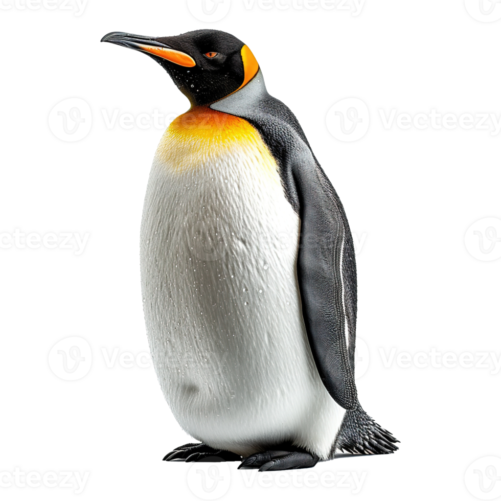 ai generiert Pinguin isoliert auf transparent Hintergrund png